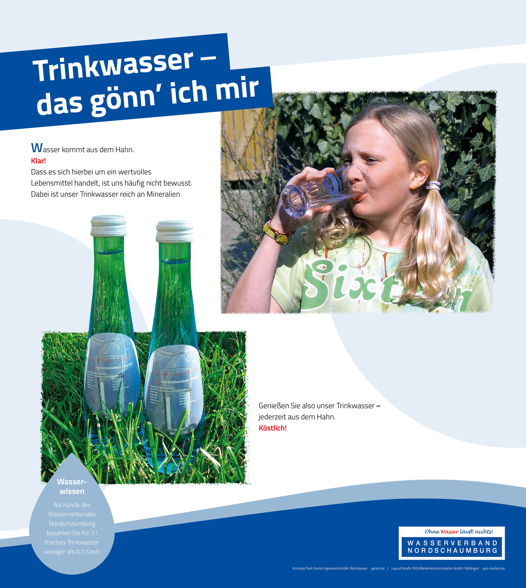 Tafel 16: Trinkwasser – das gönn' ich mir
